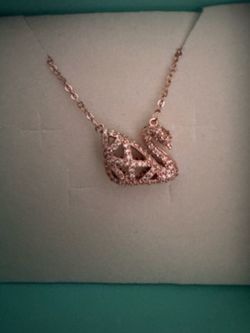 Sterling silver 925 swan necklace