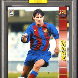 2004 Panini Sports Mega Cracks #71 Lionel Messi Rookie RC PSA 9