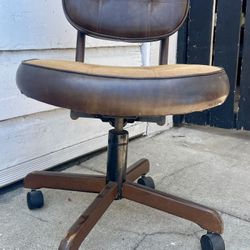 Vintage Rolling Swivel Desk/Office Chair with "CHARACTER"