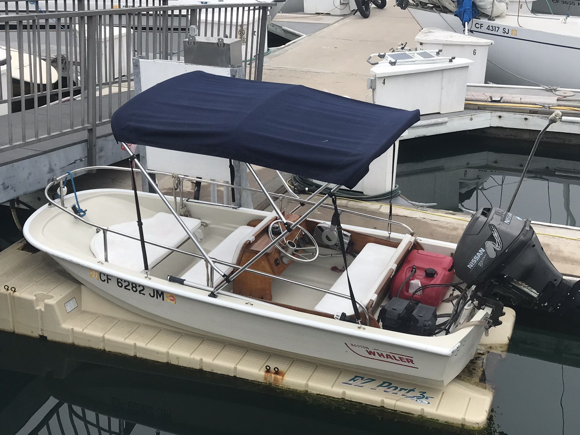 11’ Boston whaler With trailer  $8000.00