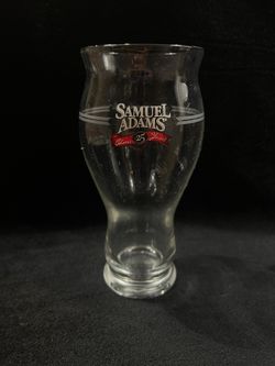 Samuel Adams - 25th Anniversary -  Beer Glass - 6-3/4" Tall - Cheers to 25 Years