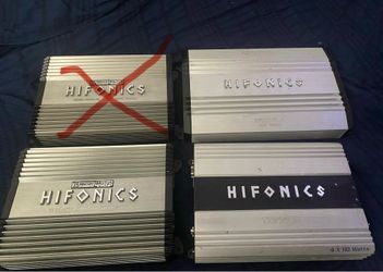 3 Hifonics amps