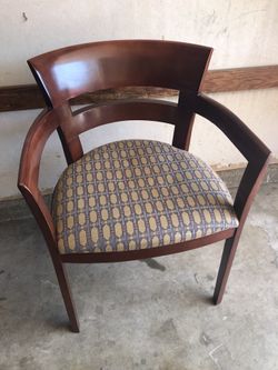 2 wood chairs