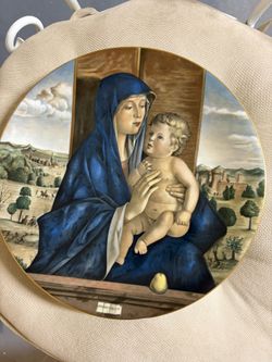 Limoges Madonna Plate