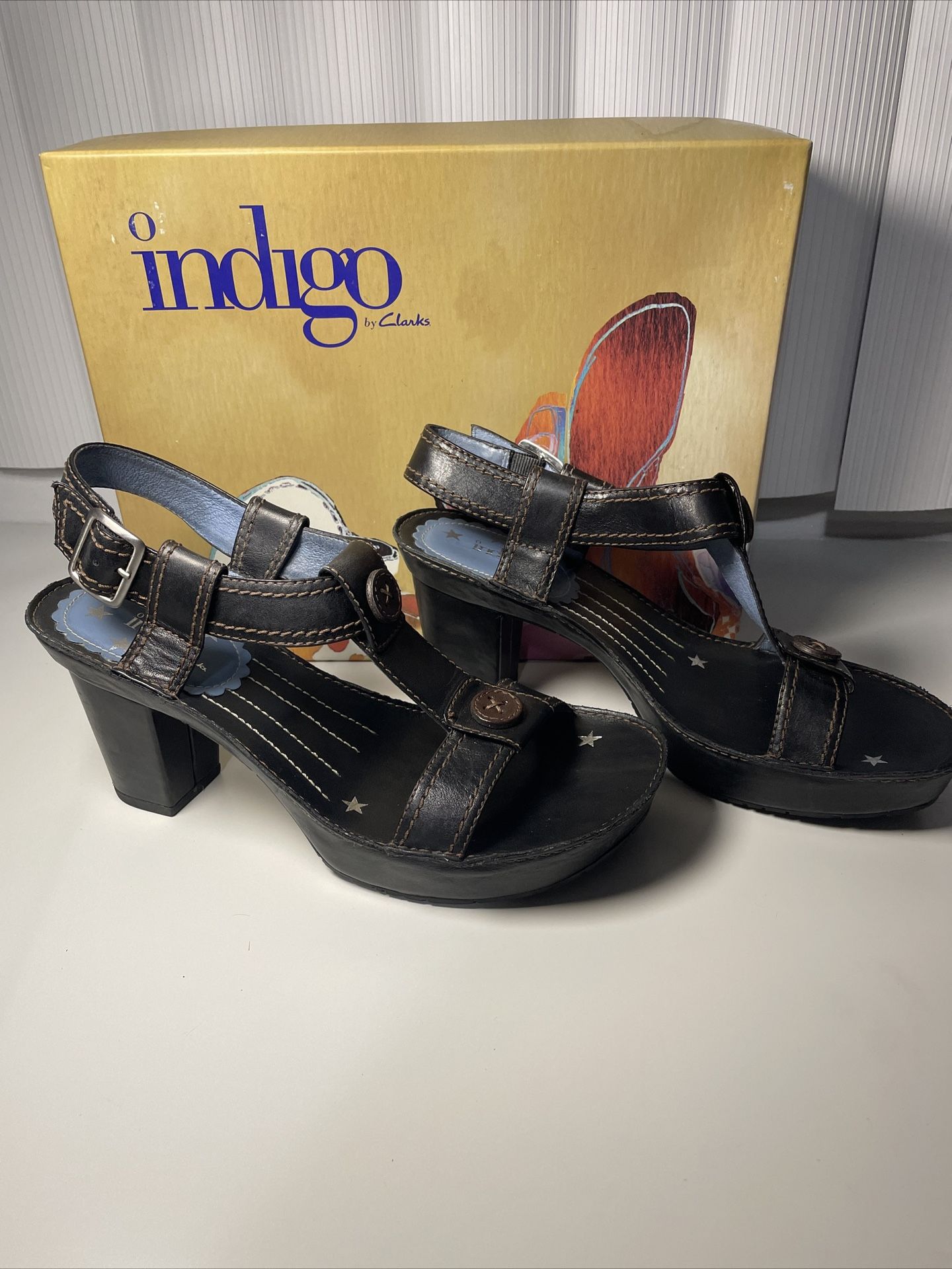 Indigo By Clark’s Women’s Shoes Size 9 Faia Black 82481 Heels