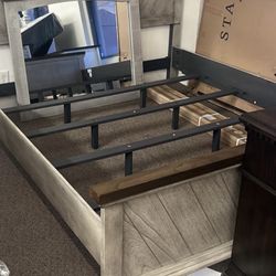 Grey Cali King Bed frame  