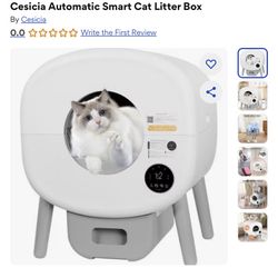 Like new automatic smart app control WiFi cat litter 