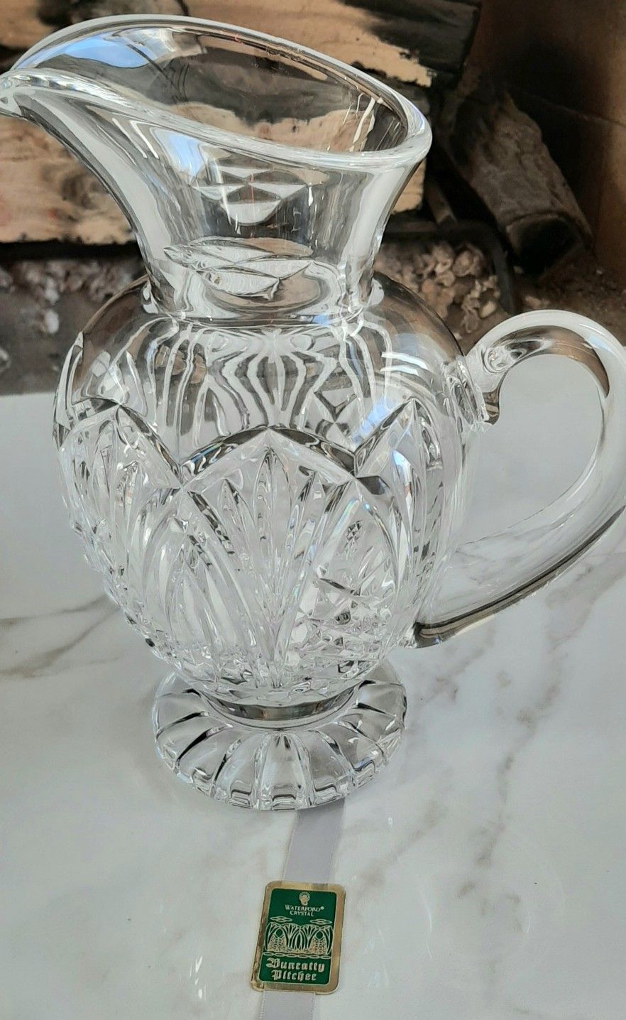 WATERFORD CRYSTAL BUNRATTY PITCHER IN PERFECT CONDITION