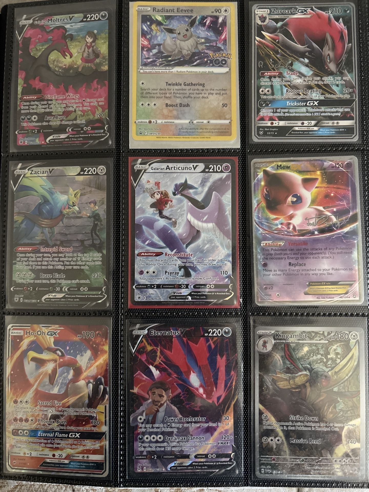 🔥 Pokémon Cards Pokemon Lot #15 — Moltres V TG, Radiant Eevee, Articuno V, Ho-Oh GX & More (Singles Available) 🔥
