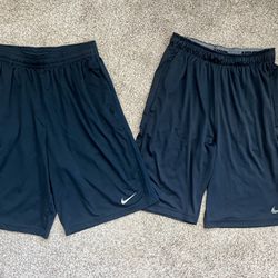 Men’s Dark Blue Nike Dri Fit Shorts (2) 