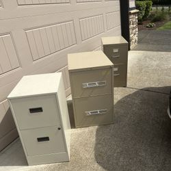 Four File cabinets 
