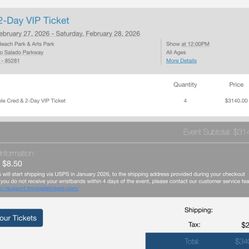 4 Exclusive VIP Extra Innings Tickets 2 Days – Tempe – Below Face Value