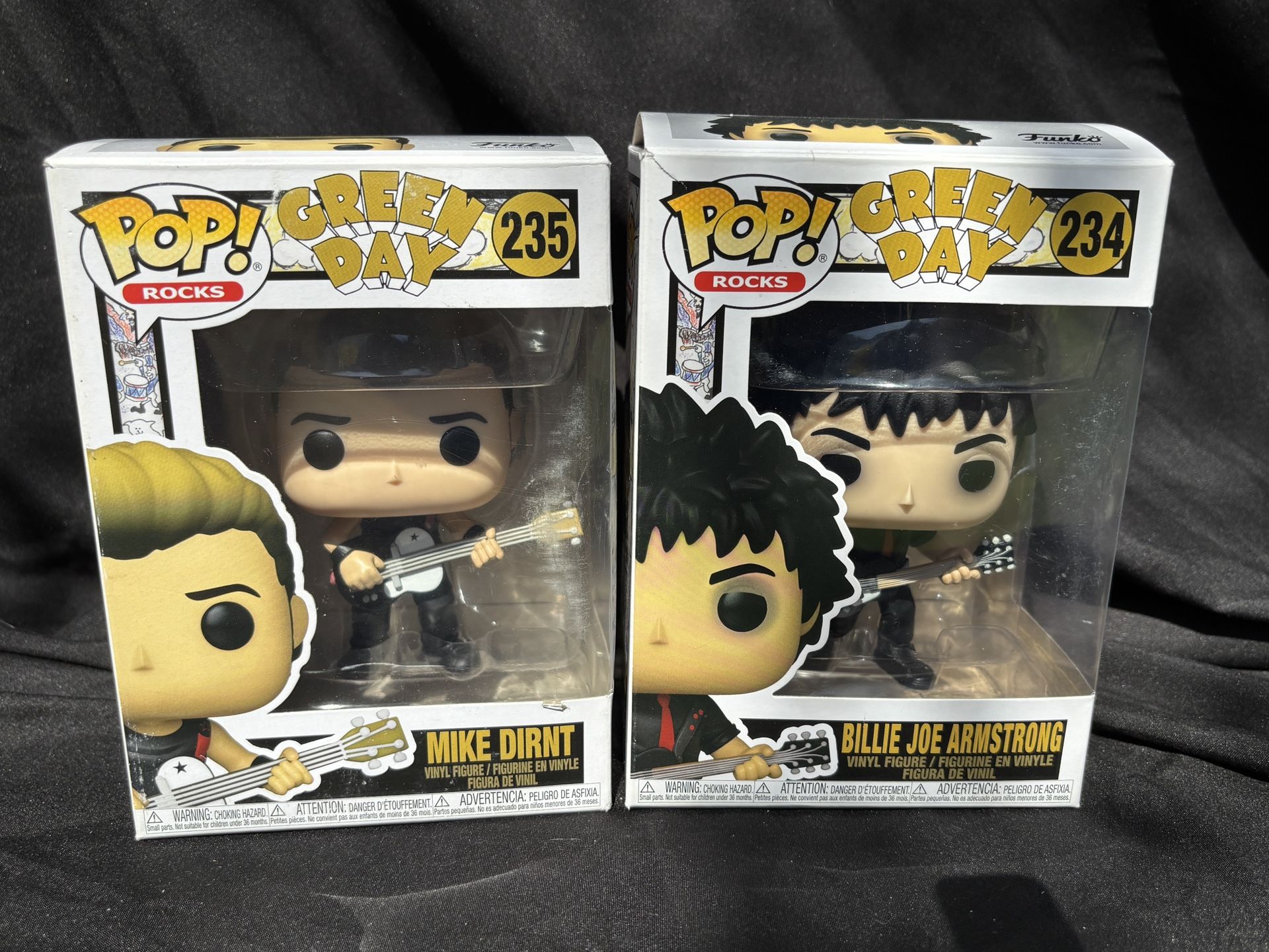 Pop Rocks! Funko Green Day #234 & #235 Billie Joe Armstrong
