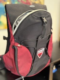 Tumi 6482RCE "DUCATI" T3 Tour Helmet Pack Black/Red Rare Model Bike