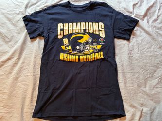 University of Michigan Wolverines Rose Bowl Champs NCAAF Shirt; Men’s L