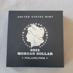 2021 Silver Morgan Dollar Philadelphia 99% Silver