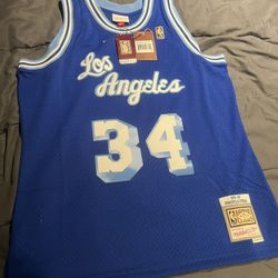Shaquille O' Neal Los Angeles Lakers Blue Jersey
