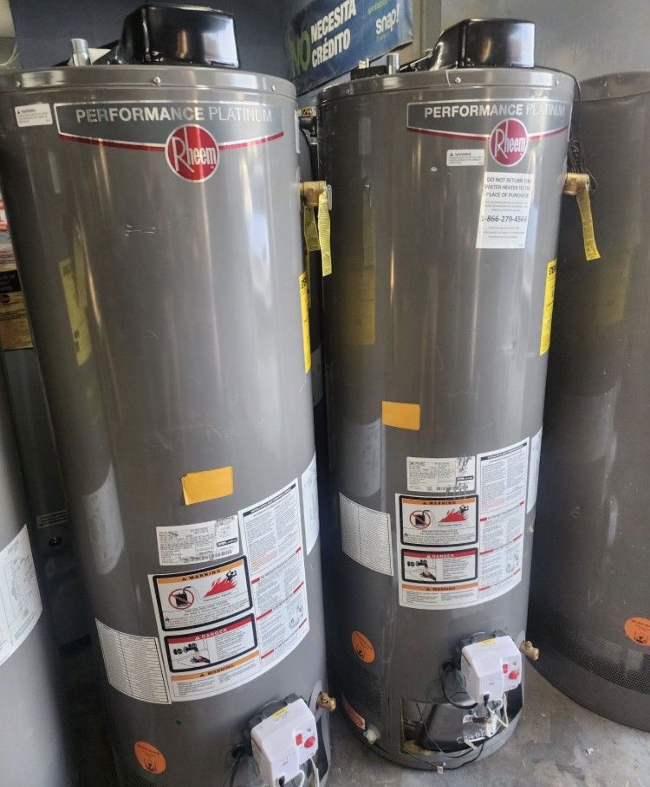 40 Gallon Water Heater Rheem Platinum Boiler De Agua Free Delivery π