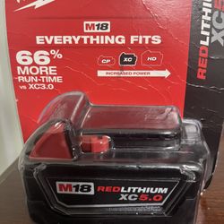 Milwaukee 5.0  Batteries New 