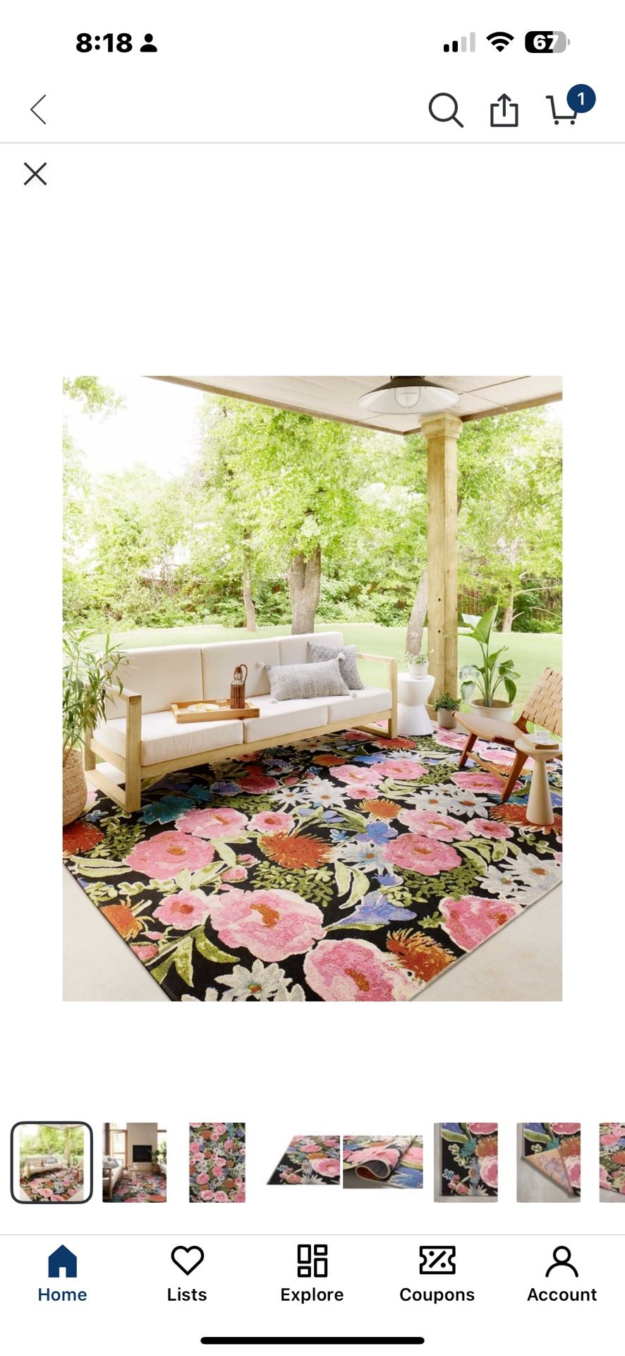 Botanical Garden Indoor / Outdoor Area Rug