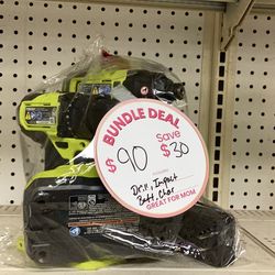 Ryobi drill and impact with battery and Charger