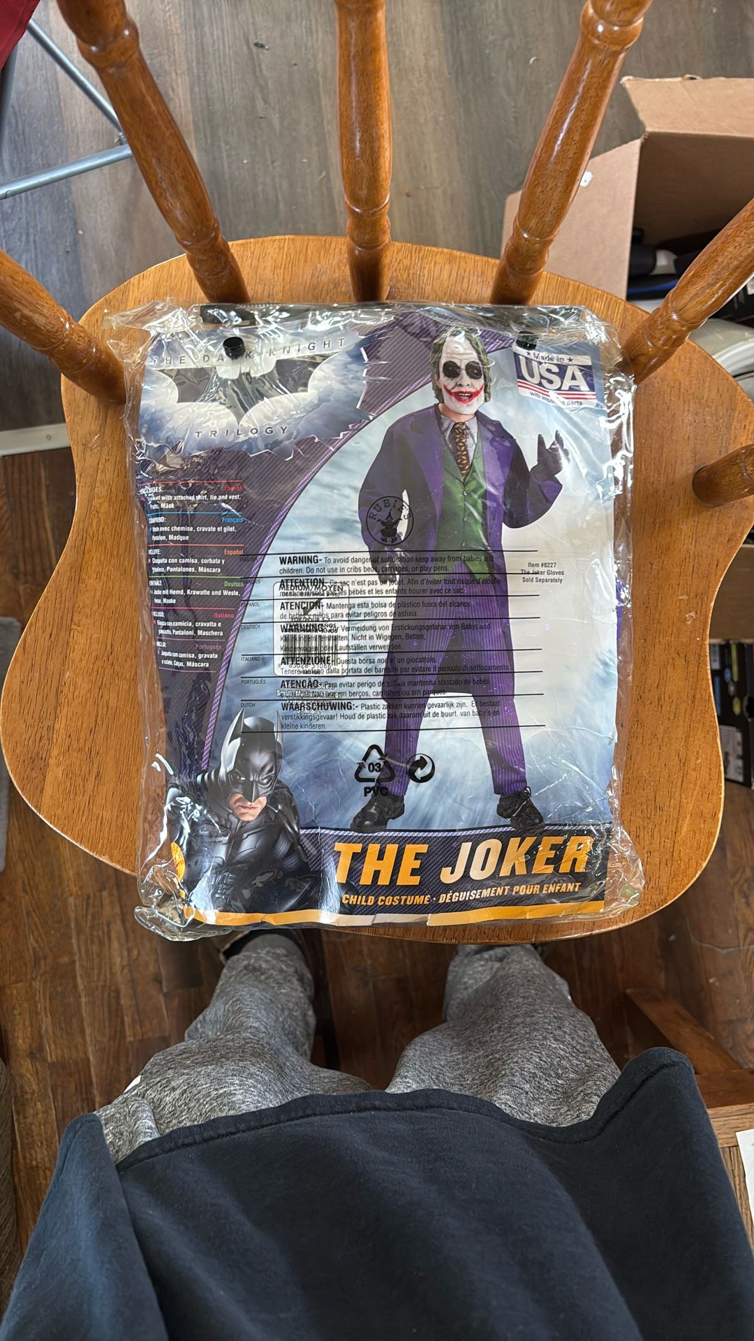The Joker Medium 8-10 Children’s Halloween Costume