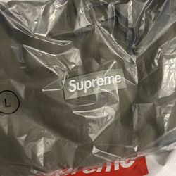Supreme Box Logo Hoodie light olive size Large 