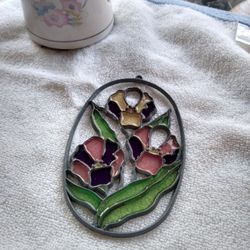 Cut Glass Metal Art And Candle Holder And 2 FREE Gifts