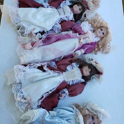 Vintage Porcelain Doll Collection 