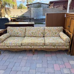 Vintage Solid Wood Sofa / Couch – Excellent Condition
