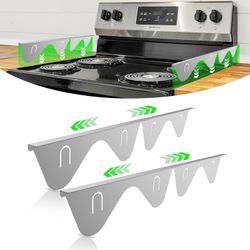 Stainless Steel Stove Gap Cover Set Bridge Space between  Stove & Countertop 4pc