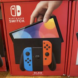 Brand New Nintendo Switch OLED Neon Red And Blue Sealed 