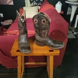 Justin Square Toed Cowboy Boots