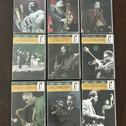 Lot of 9 JAZZ ICONS Live  '59 thru '71 DVD Set