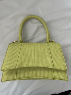 Green hand bag