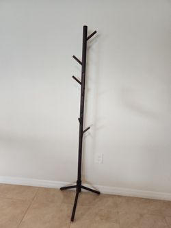 Solid Wooden Hall Tree Coat Rack