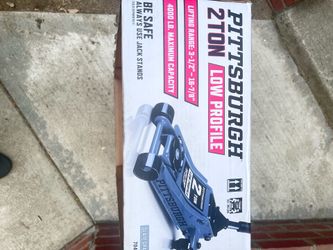 PITTSBURGH 2 Ton Low-Profile Floor Jack with RAPID PUMP, Slate Gray