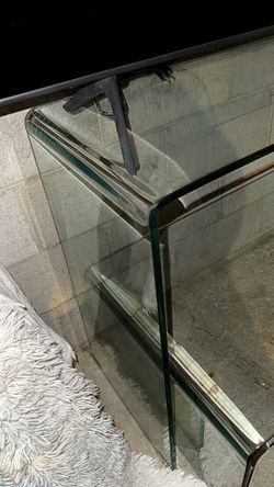 Glass Console And Coffee Table