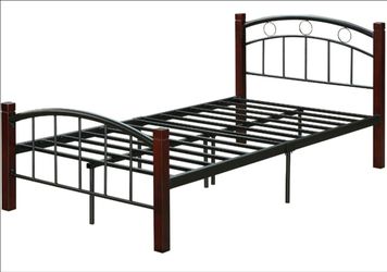 Twin bed frame and box