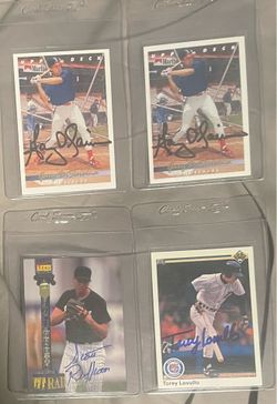 Autographed Baseball Cards