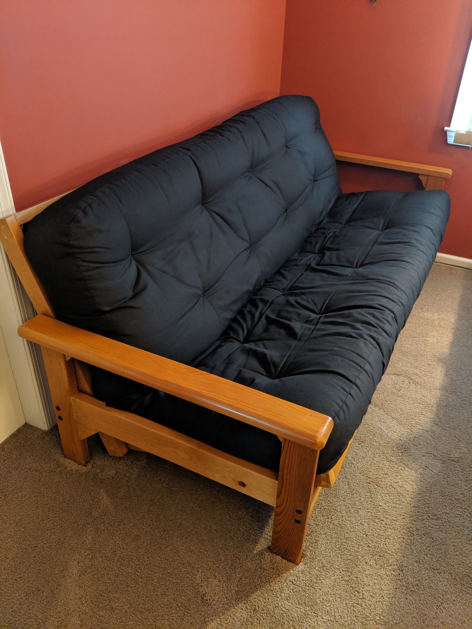 Wood Futon w/Cushion