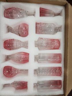 BEAHOT 24 Pack Pink Flower Vase