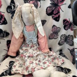 Cotton/rag Easter Bunny 