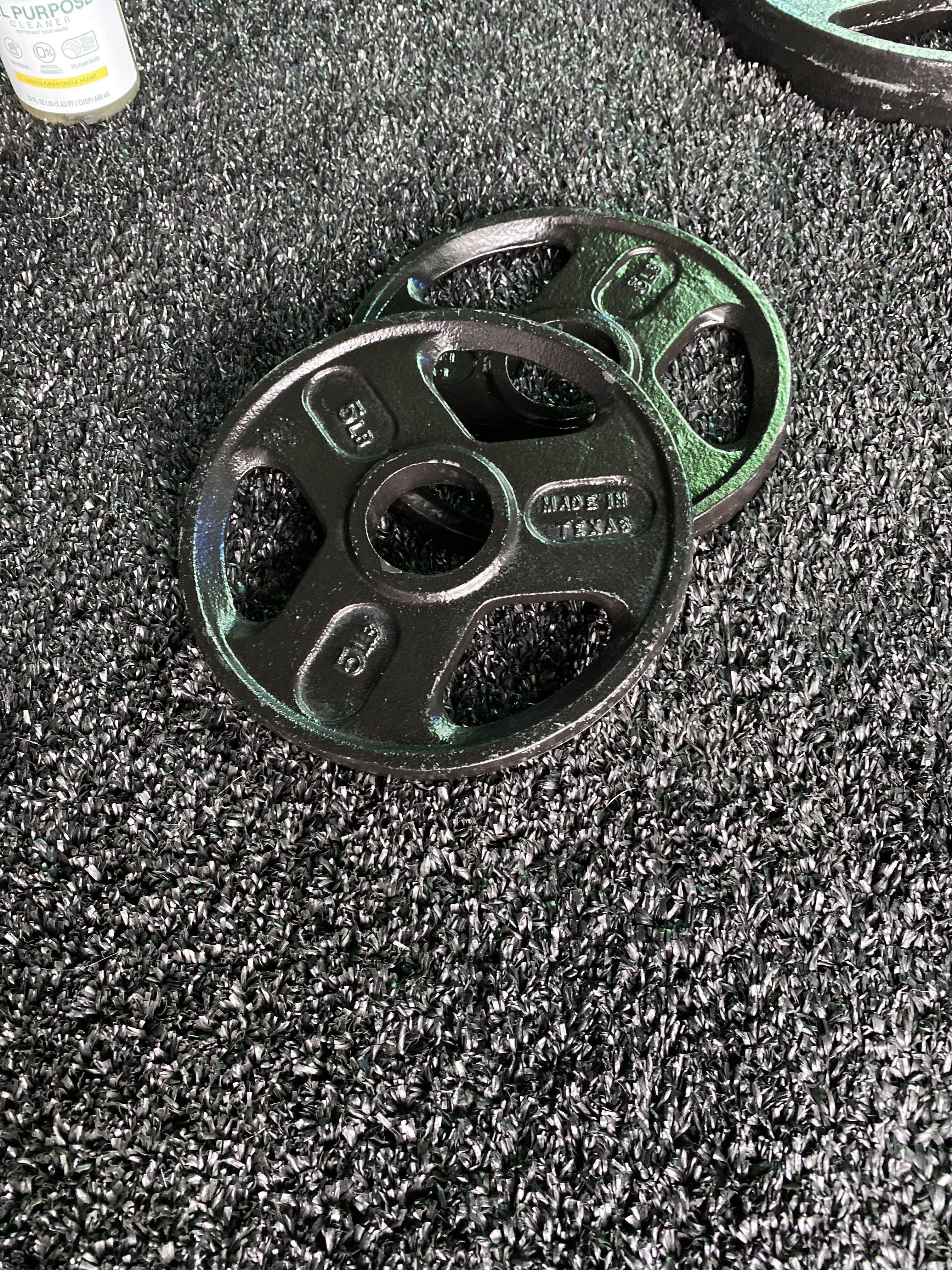 Cast Iron Grip Plate sets New 5lb pairs- Price for one pair