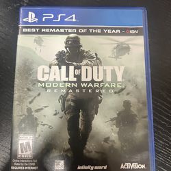Call of Duty: Modern Warfare Remastered (PlayStation 4, 2017)