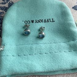 Tiffany & Co. Tanzanite Sterling Silver Earrings 