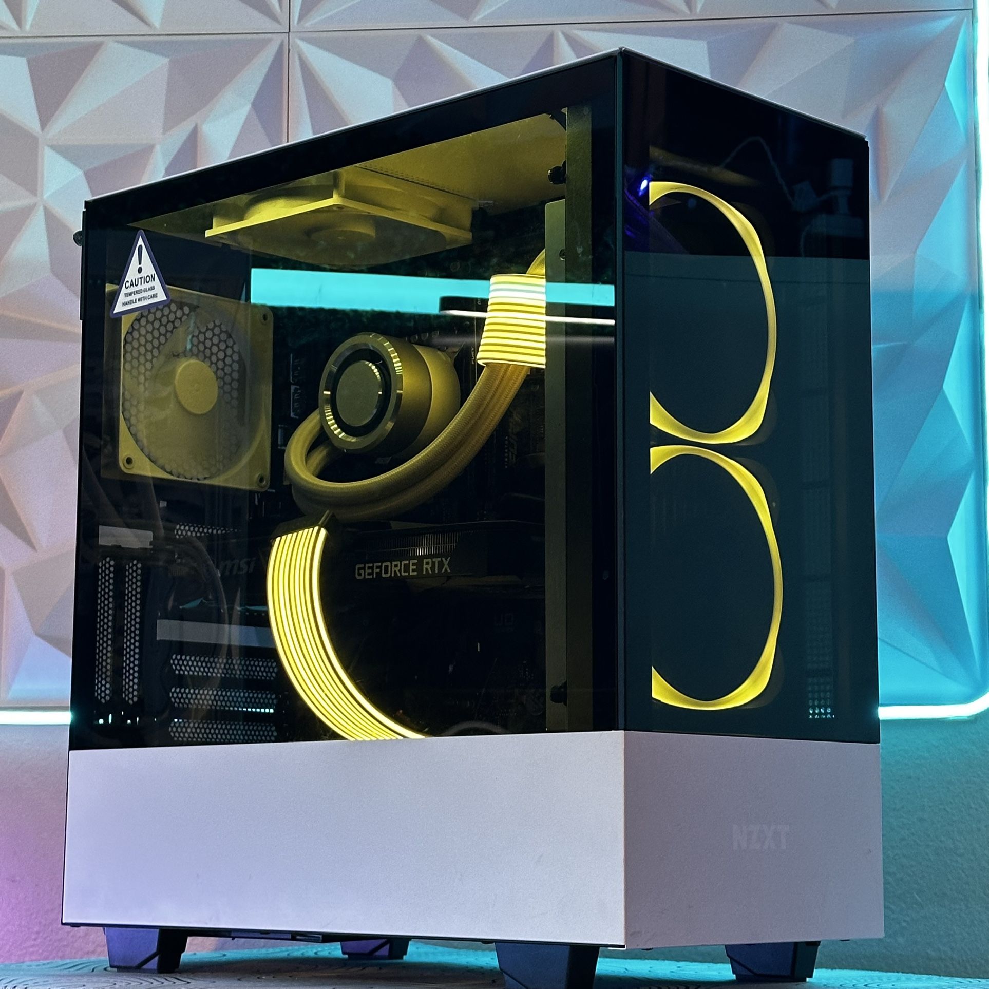 Custom Built Liquid Cooled RGB Gaming PC Desktop Computer RTX 3060 I5 12th Gen
