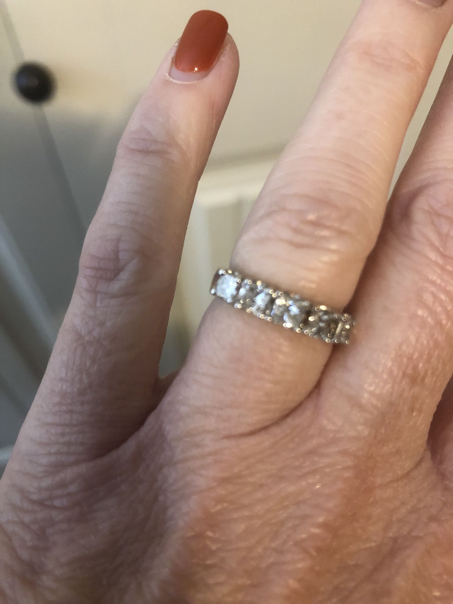 1ct 5 Stone Princess Cut Anniversary Band…. SPARKLY