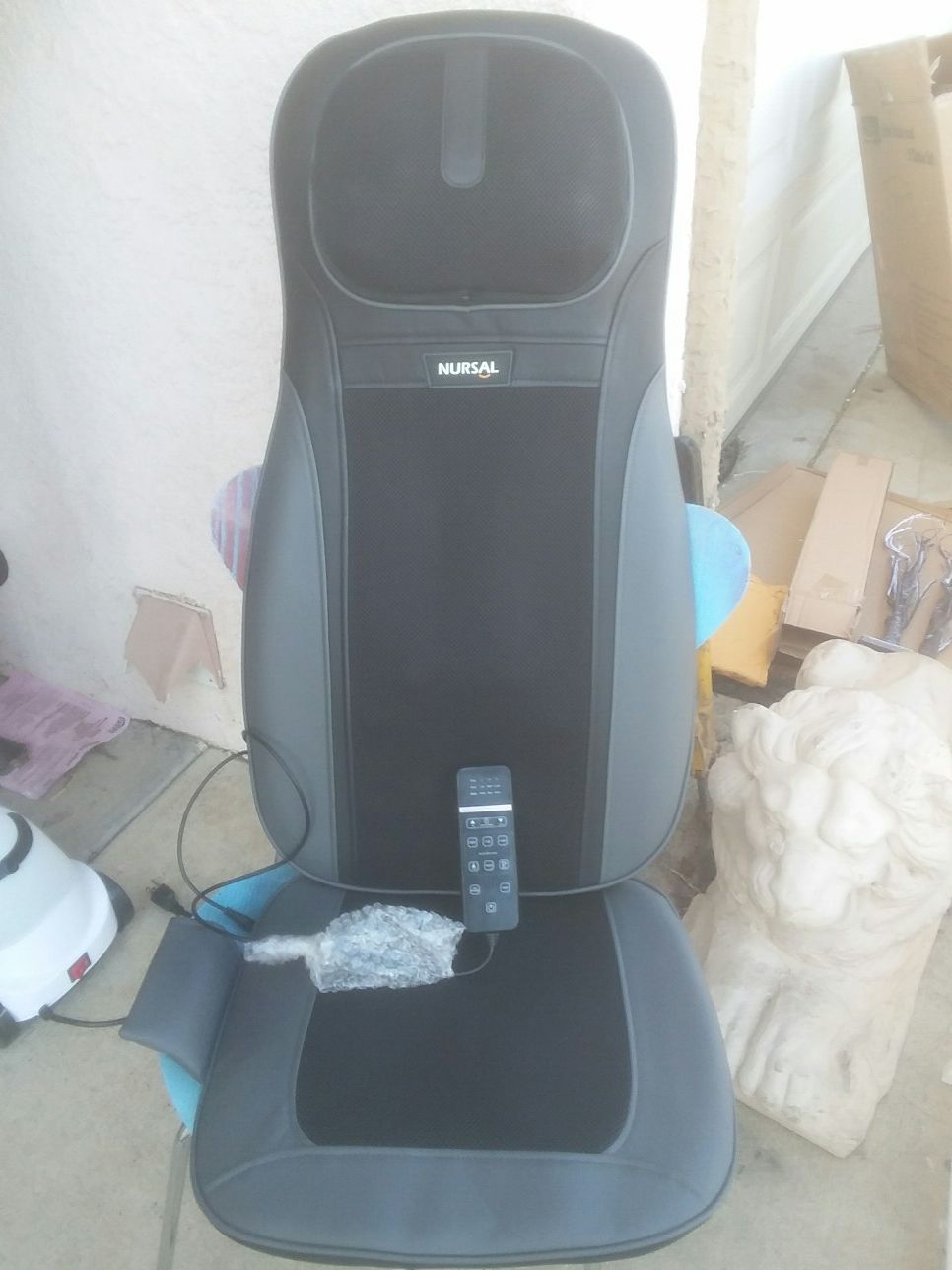 Nursal Shiatsu Massage Cushion with Heating Function, Model MD-82103A-3