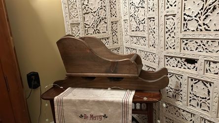 Wooden Decorative Christmas Sleigh